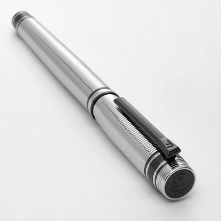 Rollerball pen Bold Stripe Chrome & Gun