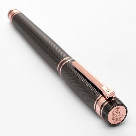 Rollerball pen Bold Stripe Gun & Rosegold