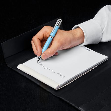 Ballpoint pen Classicals Chrome Light Blue