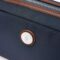 Toiletry Bag Button Navy & Brown