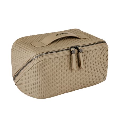 FTC629J-3 Toiletry Bag Interlace Taupe