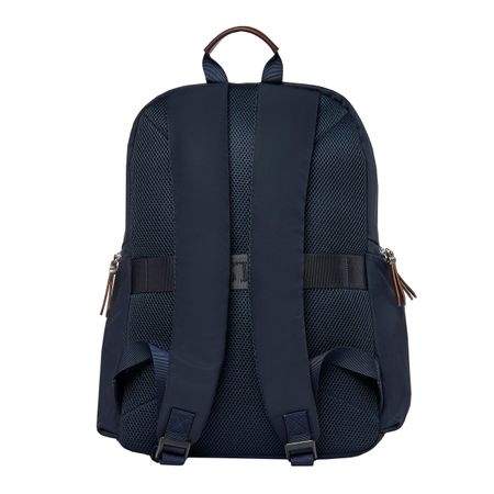 Backpack Button Navy & Brown