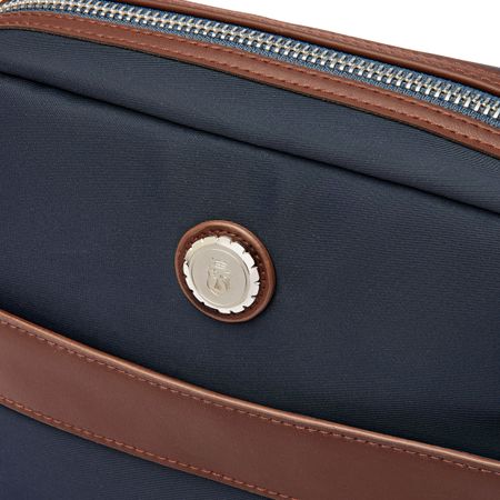 FTR426N-3 Reporter bag Button Navy & Brown