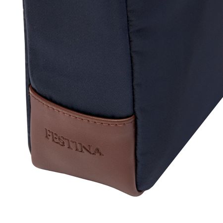 FTR426N-4 Reporter bag Button Navy & Brown