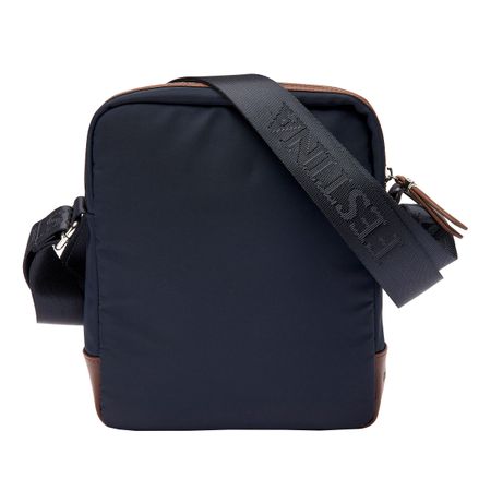 FTR426N-7 Reporter bag Button Navy & Brown