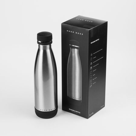 HUGO BOSS Isothermal flask Gear Matrix Silver