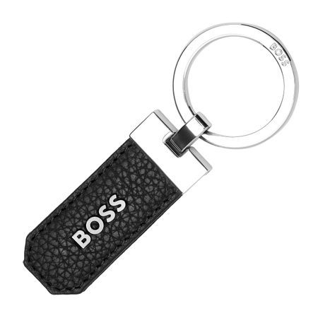 BOSS Key ring Classic Grained Black