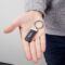 BOSS Key ring Classic Grained Navy