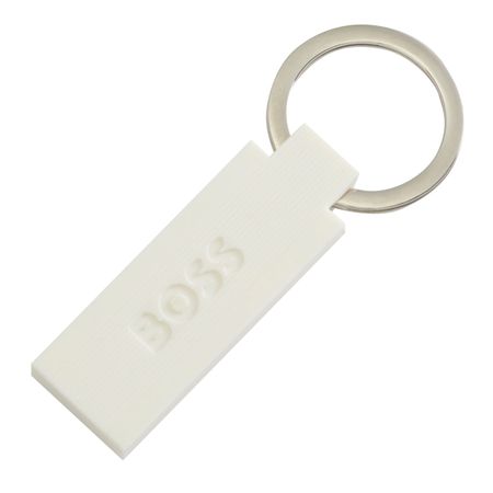 BOSS Key ring Edge Iconic White