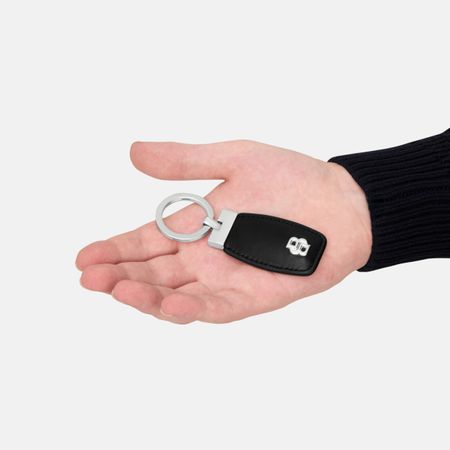 BOSS Key ring Double B Black & Chrome