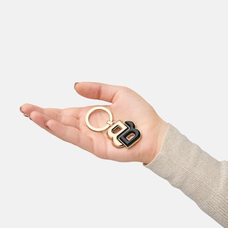HAK520A-3 BOSS Key ring Double B Black & Gold