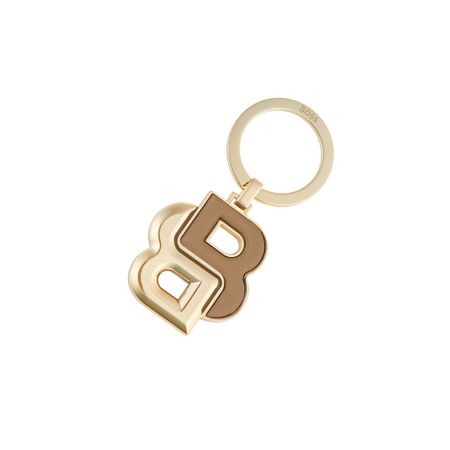 BOSS Key ring Double B Camel