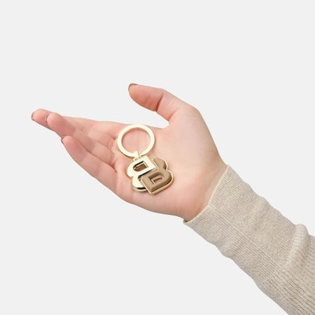 BOSS Key ring Double B Camel