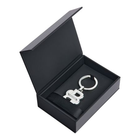 HAK567B-5 BOSS Key ring Double B Shinny Chrome