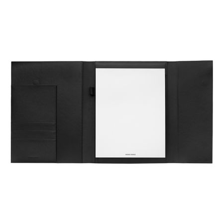 HUGO BOSS Folder A4 Pinstripe Black