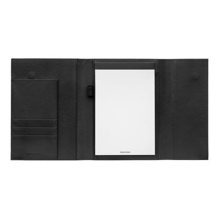 HUGO BOSS Folder A5 Pinstripe Black