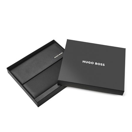 HUGO BOSS Folder A5 Pinstripe Black