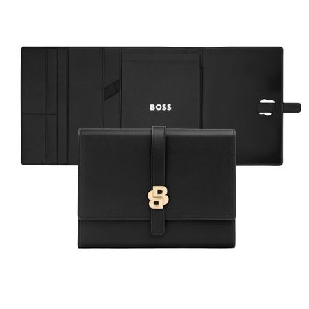 BOSS Double pen pouch Classic Grained Camel
