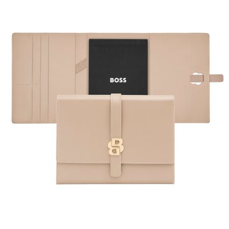 BOSS Folder A5 Double B Nude