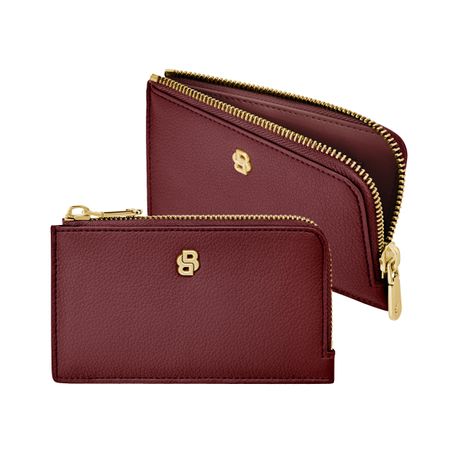 BOSS Card holder Signature Lady Burgundy