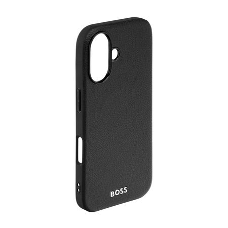 BOSS Case for iPhone 16 Grained Black