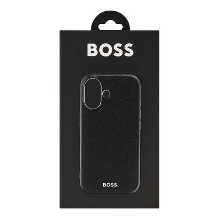 BOSS Case for iPhone 16 Grained Black