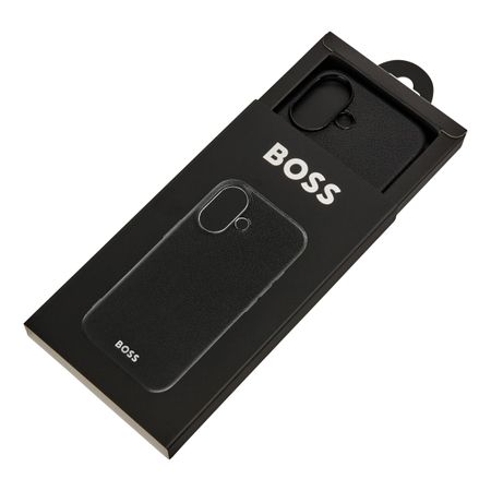 BOSS Case for iPhone 16 Grained Black
