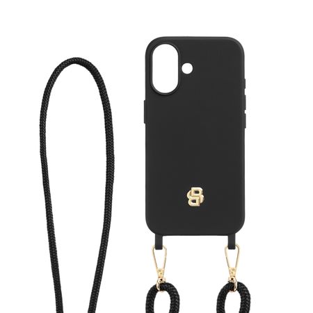 BOSS Case for iPhone 16 Double B Black & Gold