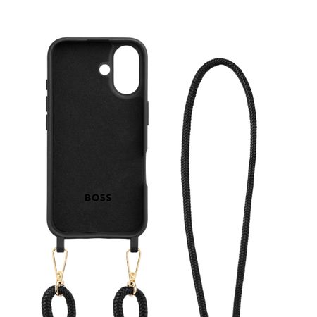 HEH520A16N-6 BOSS Case for iPhone 16 Double B Black & Gold