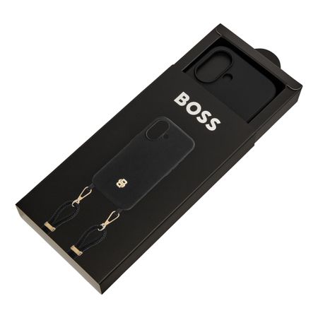 HEH520A16N-9 BOSS Case for iPhone 16 Double B Black & Gold