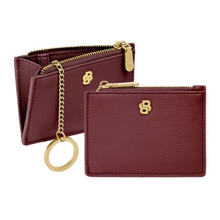 BOSS Card holder Signature Lady Burgundy