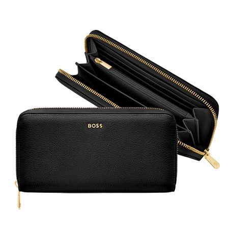 BOSS Travel wallet Signature Lady Black