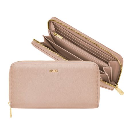 BOSS Travel wallet Signature Lady Nude
