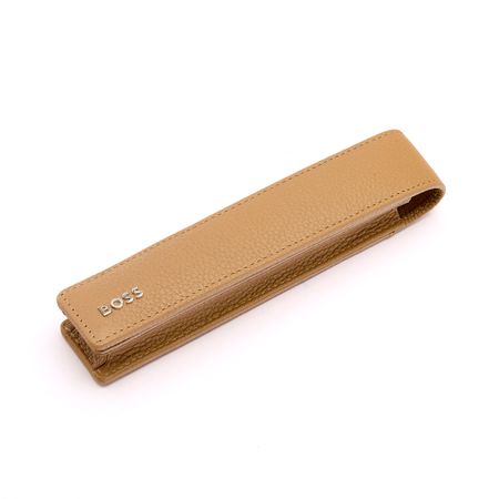 BOSS Single pen pouch Classic Grained Camel