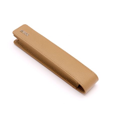 BOSS Single pen pouch Classic Grained Camel
