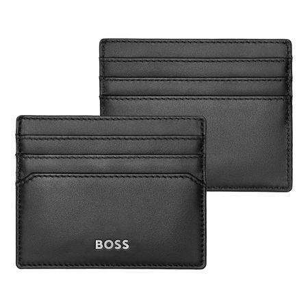 BOSS Card holder Classic Smooth Black