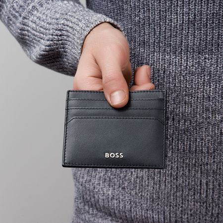 HLC403A-4 BOSS Card holder Classic Smooth Black