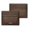 HLC403Y-1 BOSS Card holder Classic Smooth Brown