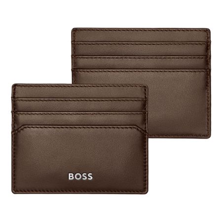 BOSS Card holder Classic Smooth Brown