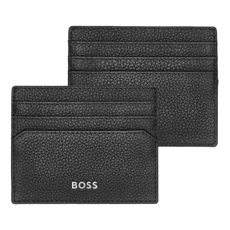 BOSS Card holder Classic Grained Black