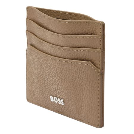 BOSS Card holder Classic Grained Camel