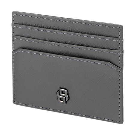 BOSS Card holder Double B Saffiano Grey