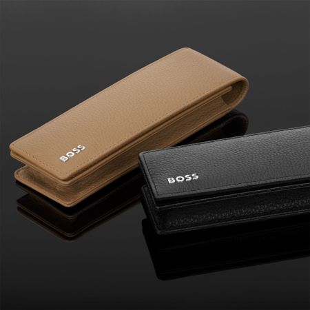 BOSS Double pen pouch Classic Grained Black