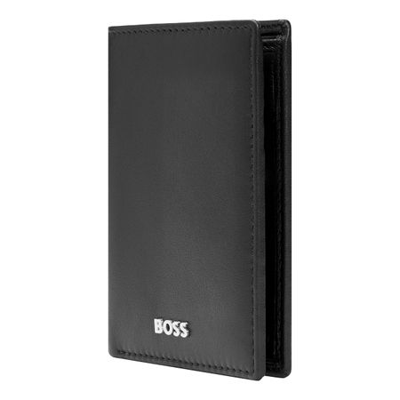 BOSS Folding card holder Classic Smooth Black