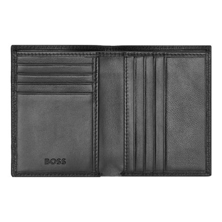 HLE416A-3 BOSS Folding card holder Classic Grained Black