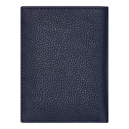 BOSS Folding card holder Classic Grained Navy