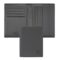 HLE526H-1 BOSS Folding card holder Double B Saffiano Grey