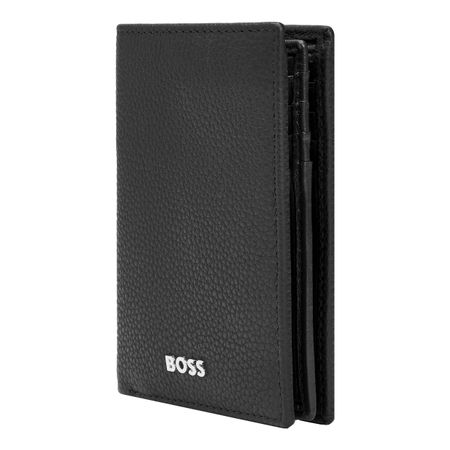 BOSS Card holder Trifold Classic Grained Black