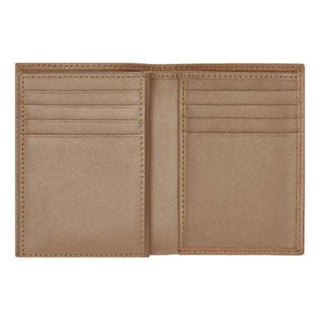 BOSS Card holder trifold Classic Grained Camel