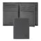 BOSS Card holder with flap Double B Saffiano Grey